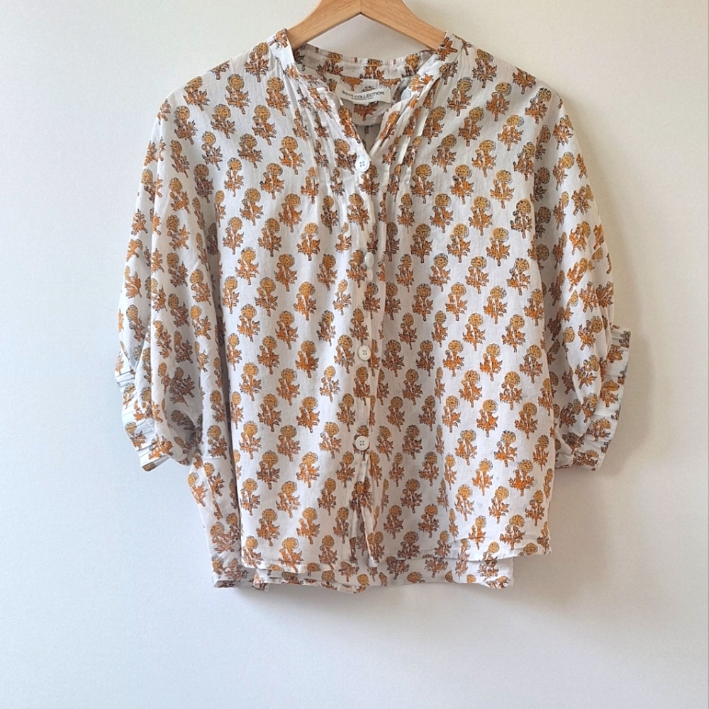 Emerson Fry Mandarin Collar Blouse